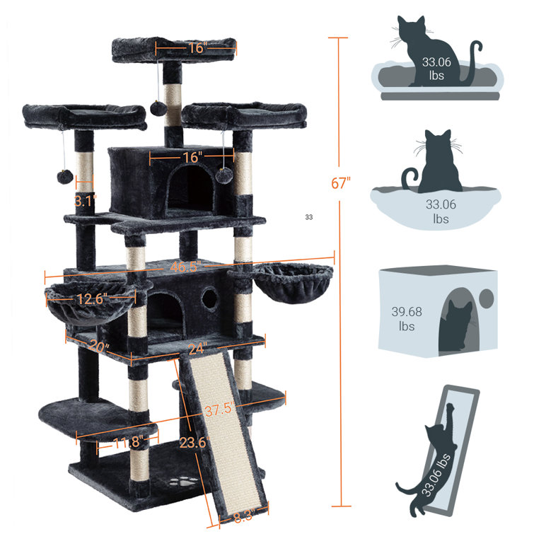 Horizontal 2025 cat tree